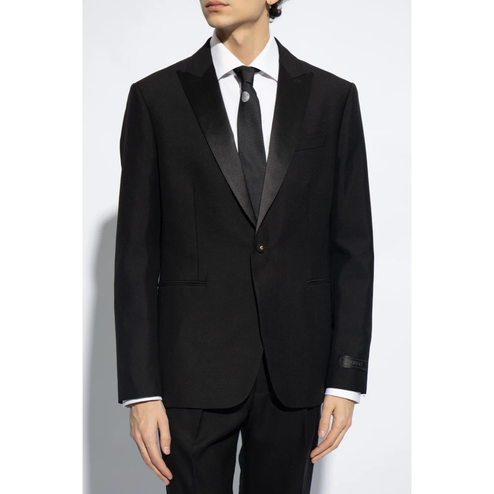 Versace Wollen blazer Black Heren