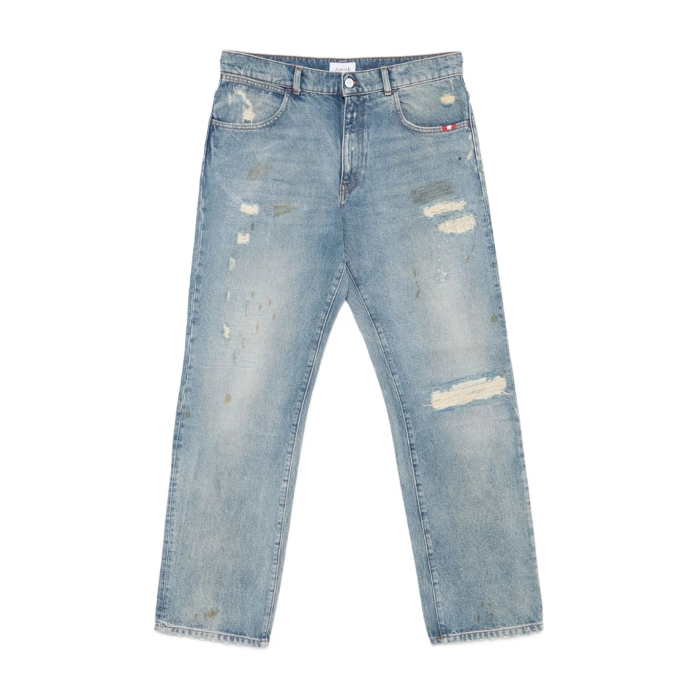 Amish Mannelijk Blauw Jeans Denim