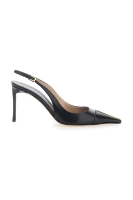 Slingback-pumps med T-detalj