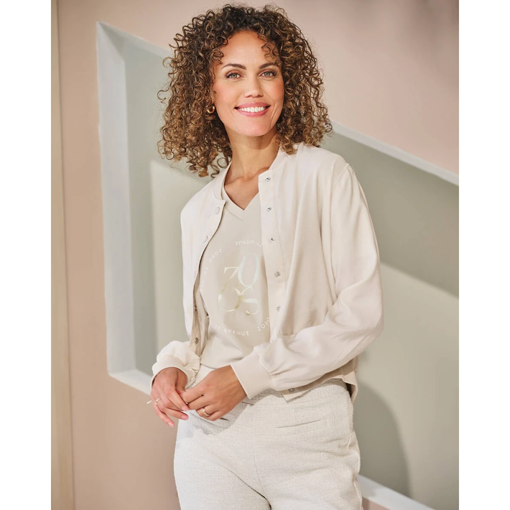 Zoso Stijlvolle Jacky Jas Beige Dames