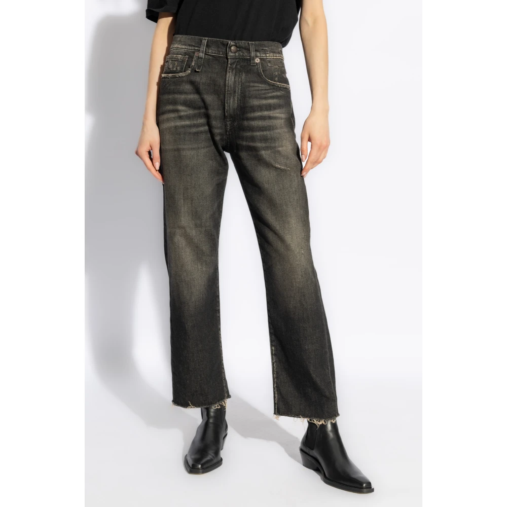 R13 Boyfriend Jeans Black Dames
