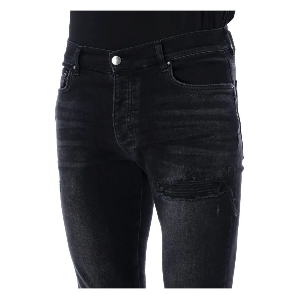 Amiri Vintage Zwarte Bandana Jacquard Skinny Jeans Black Heren