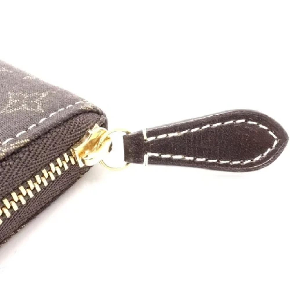 Louis Vuitton Vintage Pre-owned Denim wallets Brown Dames