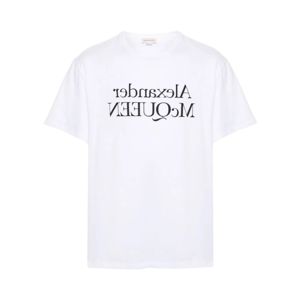 Alexander mcqueen T-shirt met logo print White Heren