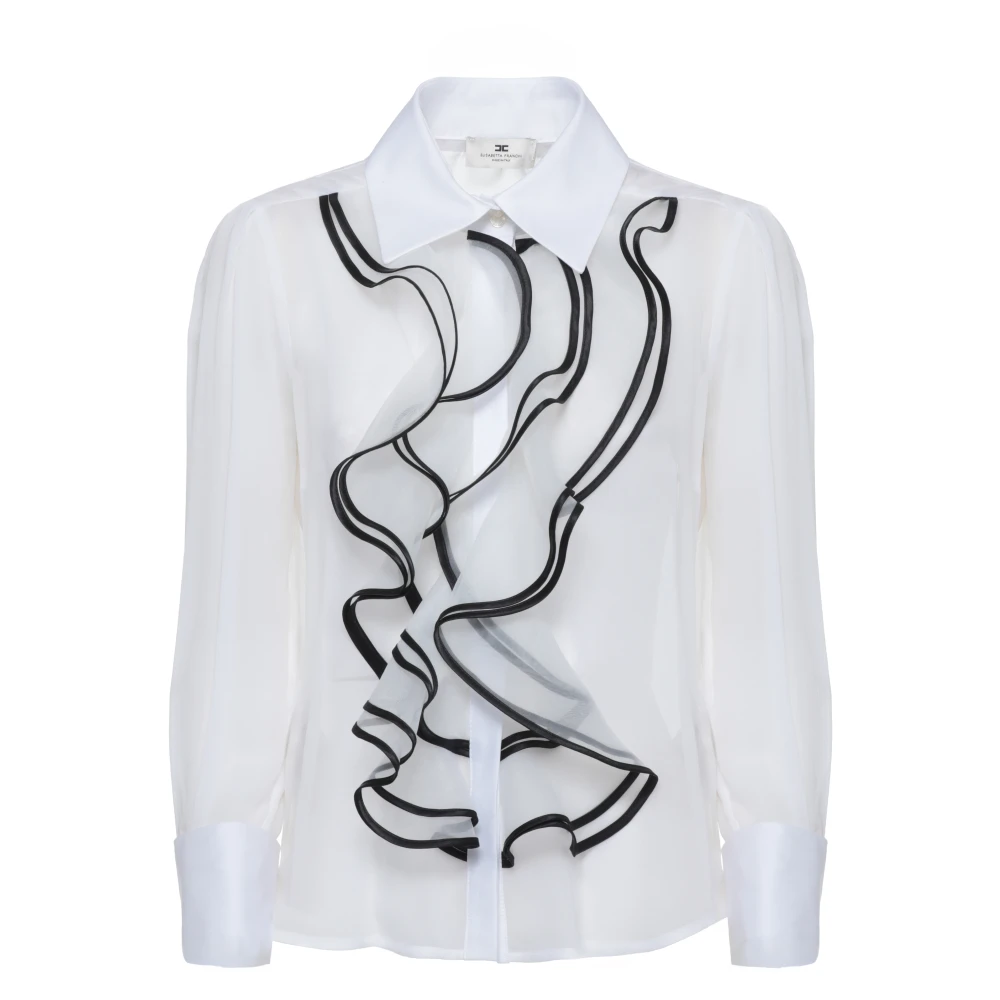 Elisabetta Franchi Donna Bianco Camicette L, New,