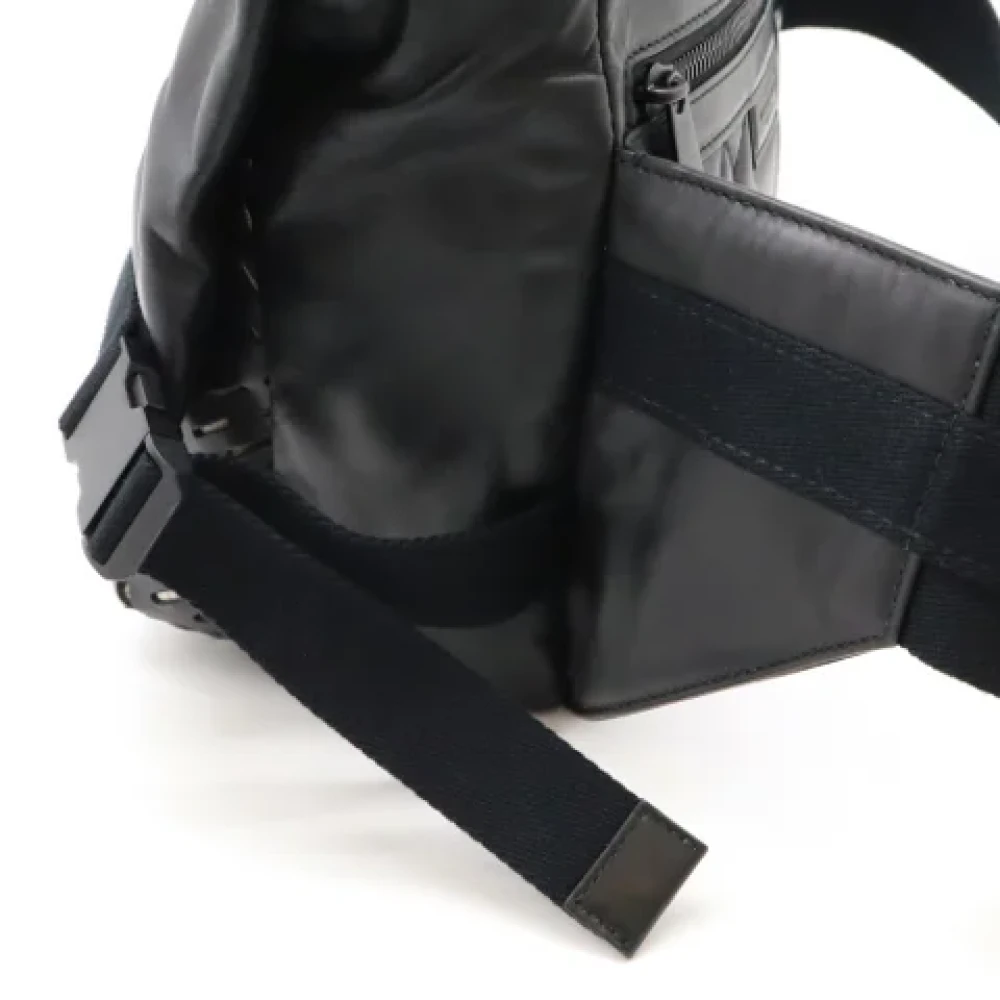 Bottega Veneta Vintage Pre-owned Leather crossbody-bags Black Dames