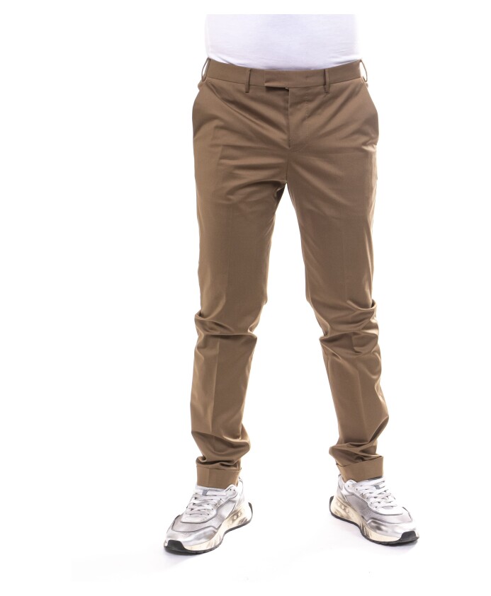 pantalon-en-serge-extensible-noisette