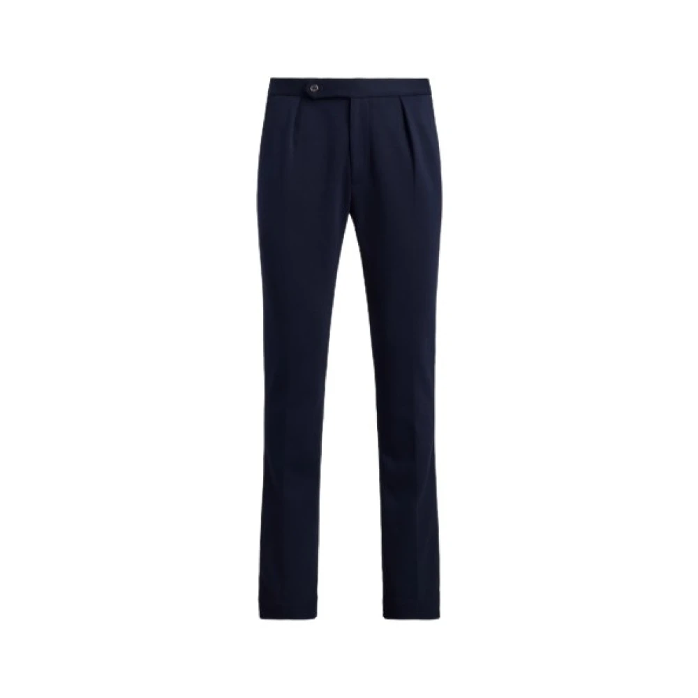 Polo Ralph Lauren Mannelijk Blauw Broeken Heren, W36, Leer, Plooitjesbroek