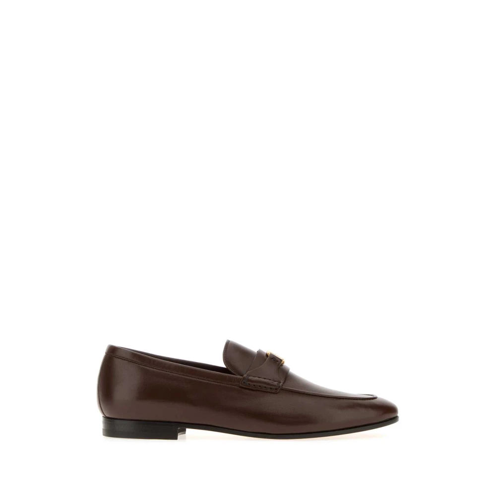 Valentino Garavani Vlogo Signature Nappa Leather Loafer - Male - Loafers - Brown - 10 Uk - Shoes