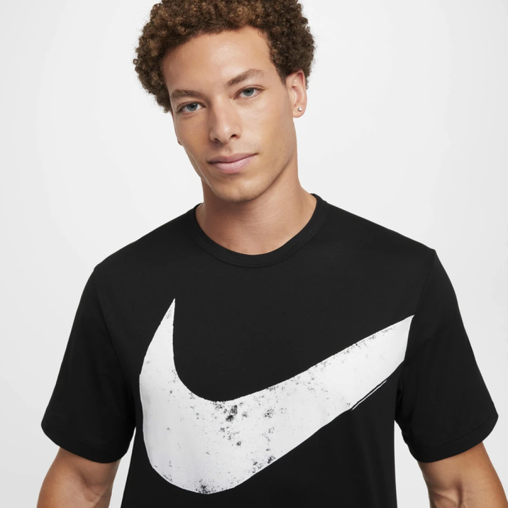 Nike Heren Logo Omgekeerd T-Shirt Black Heren