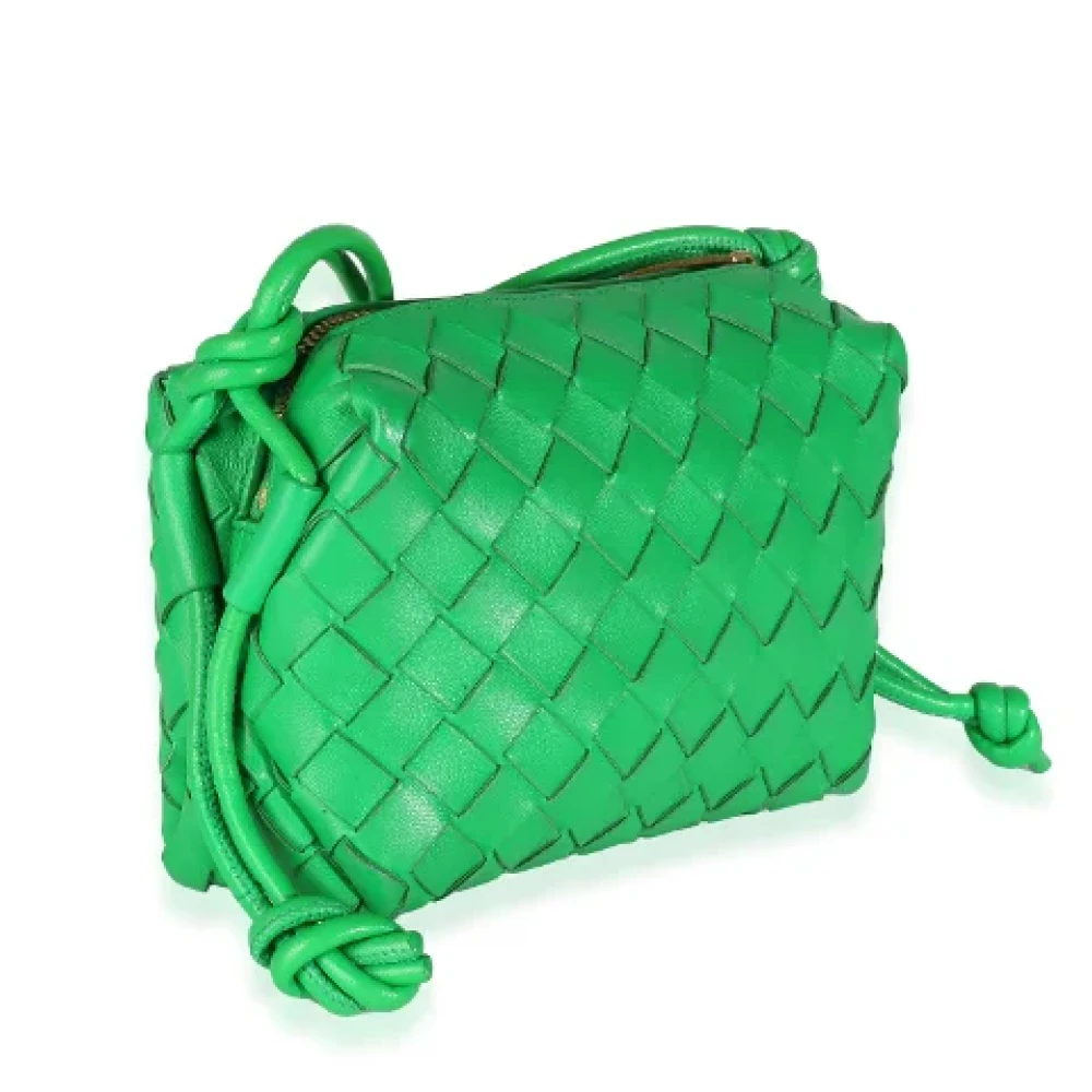 Bottega Veneta Vintage Pre-owned Leather crossbody-bags Green Dames