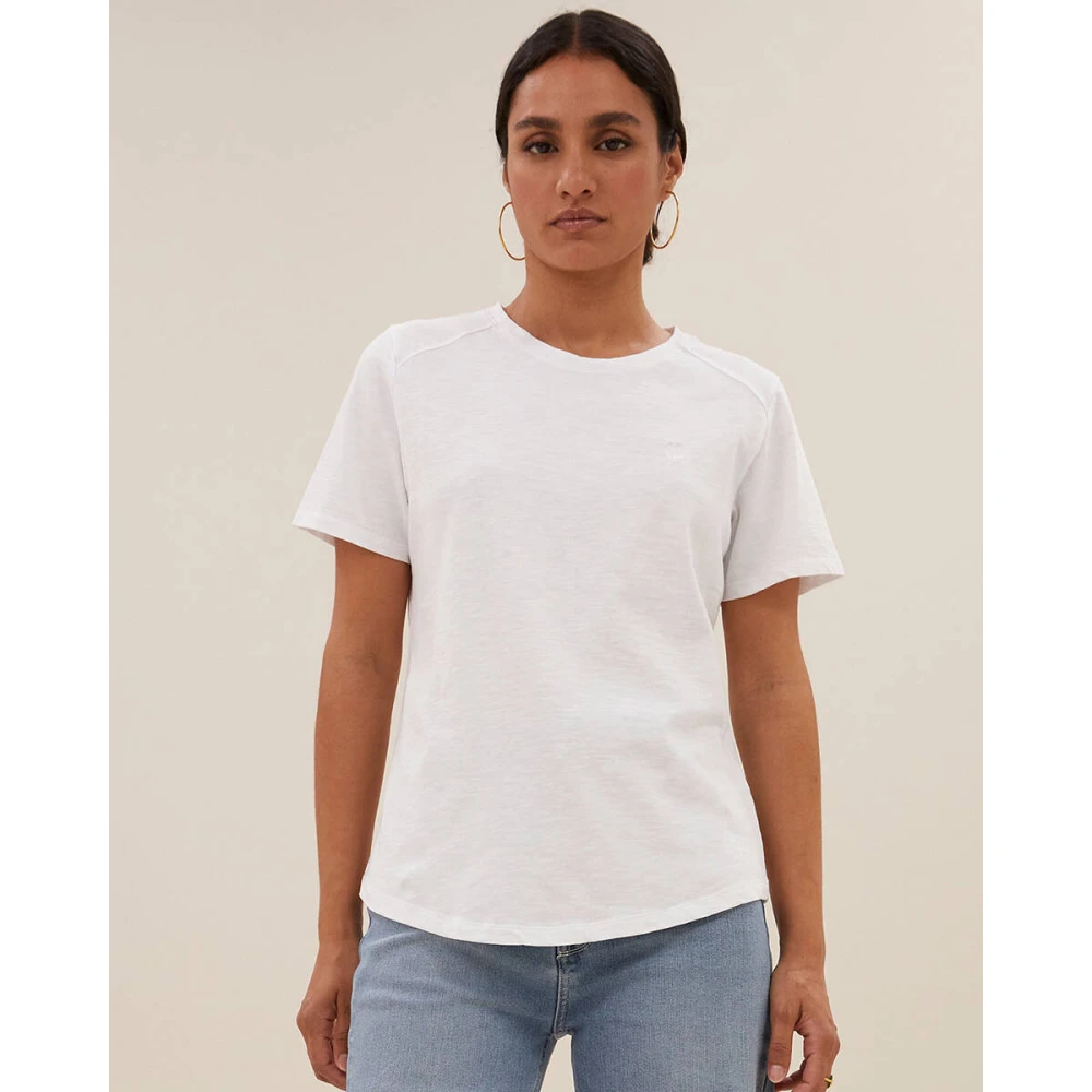 By-Bar Logo Top T-shirt White Dames