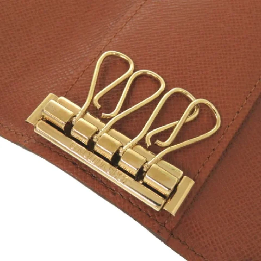 Louis Vuitton Vintage Pre-owned Fabric key-holders Brown Dames