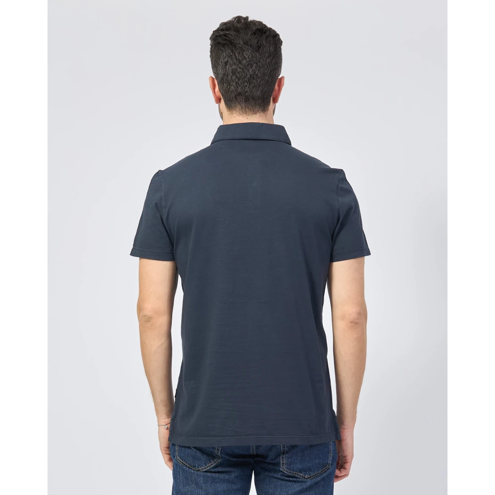 Ecoalf Biologisch Katoen Blauw Poloshirt Blue Heren