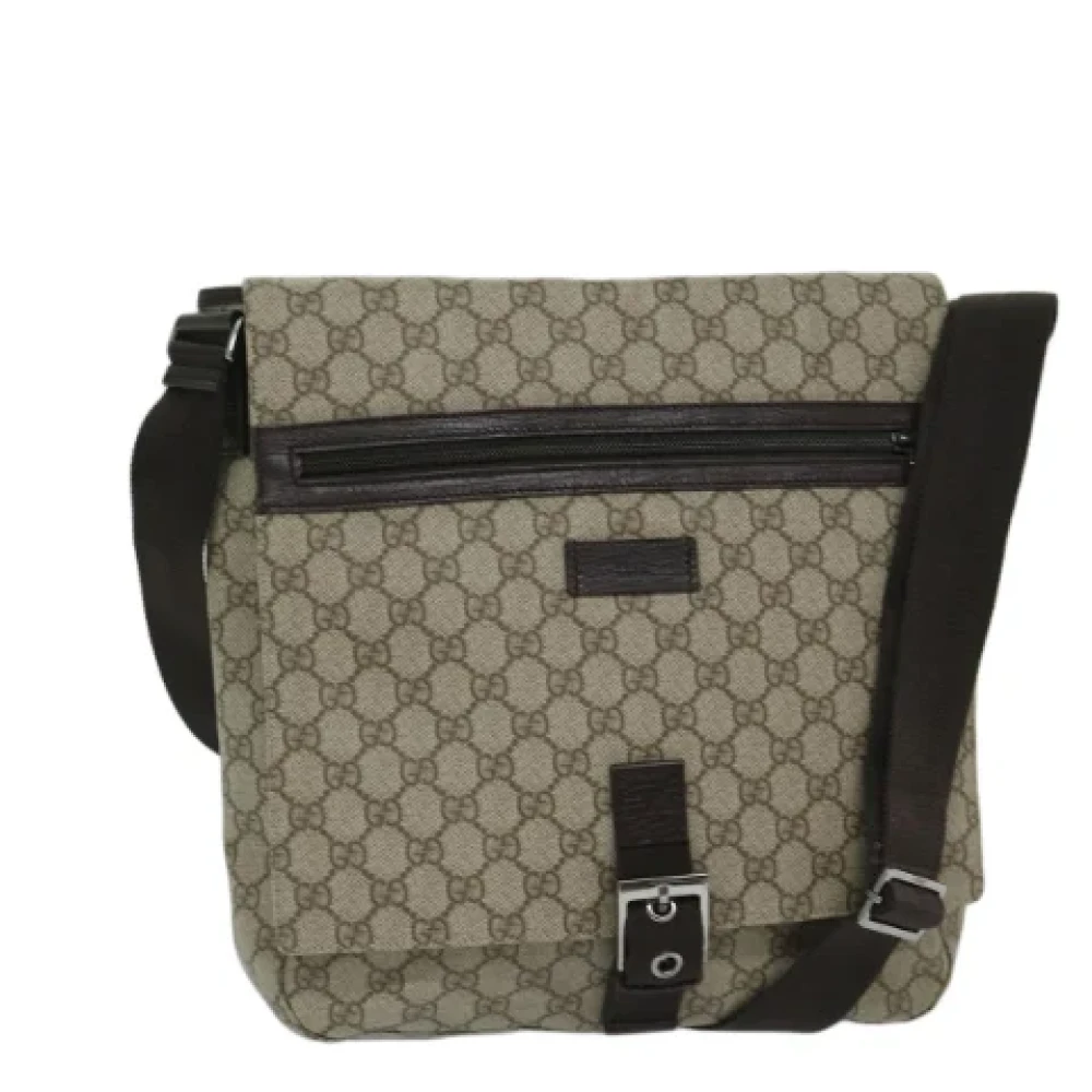 Gucci Vintage Pre-owned Canvas gucci-bags Beige Dames