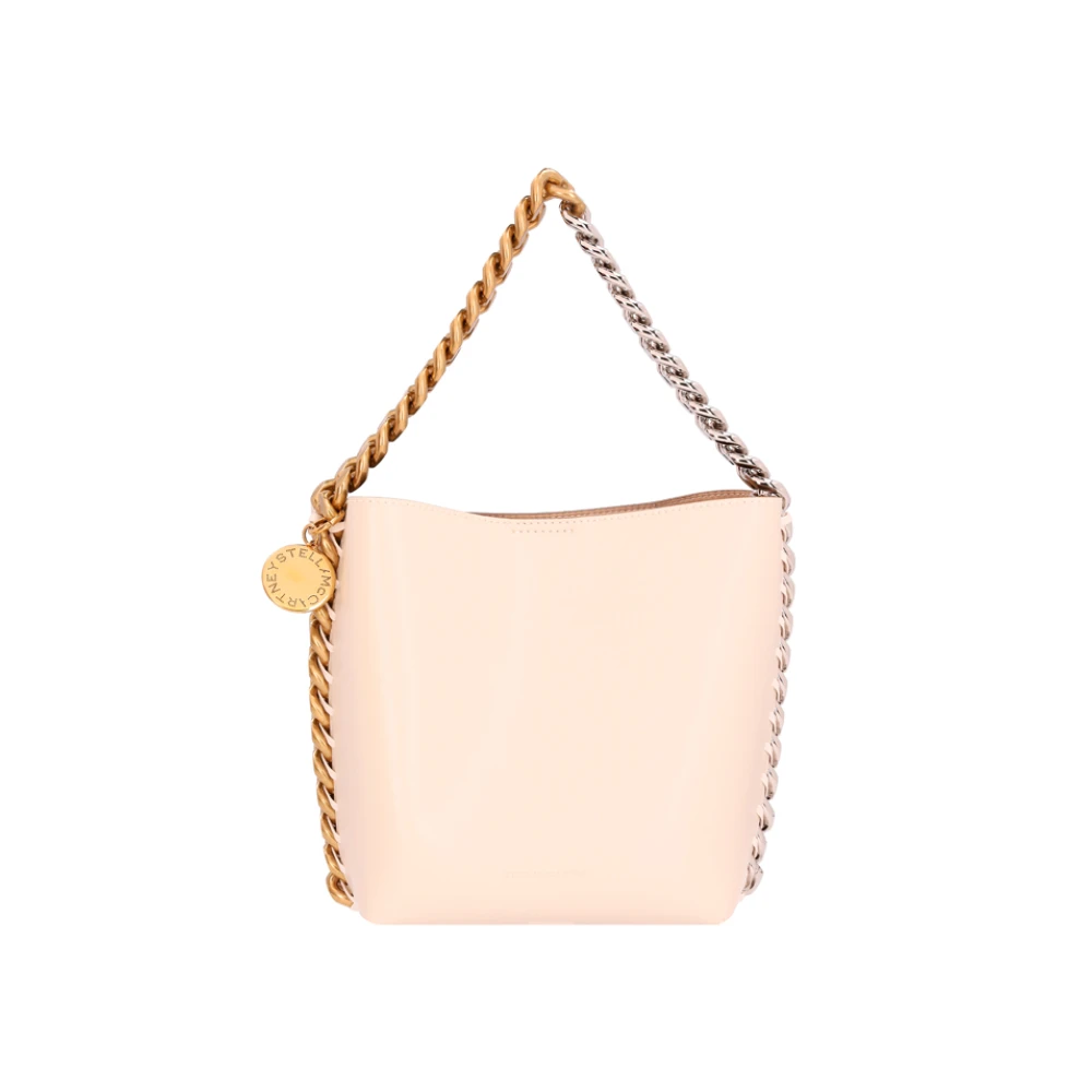 Stella Mccartney Damen Weiß Frayme Bucket Bag