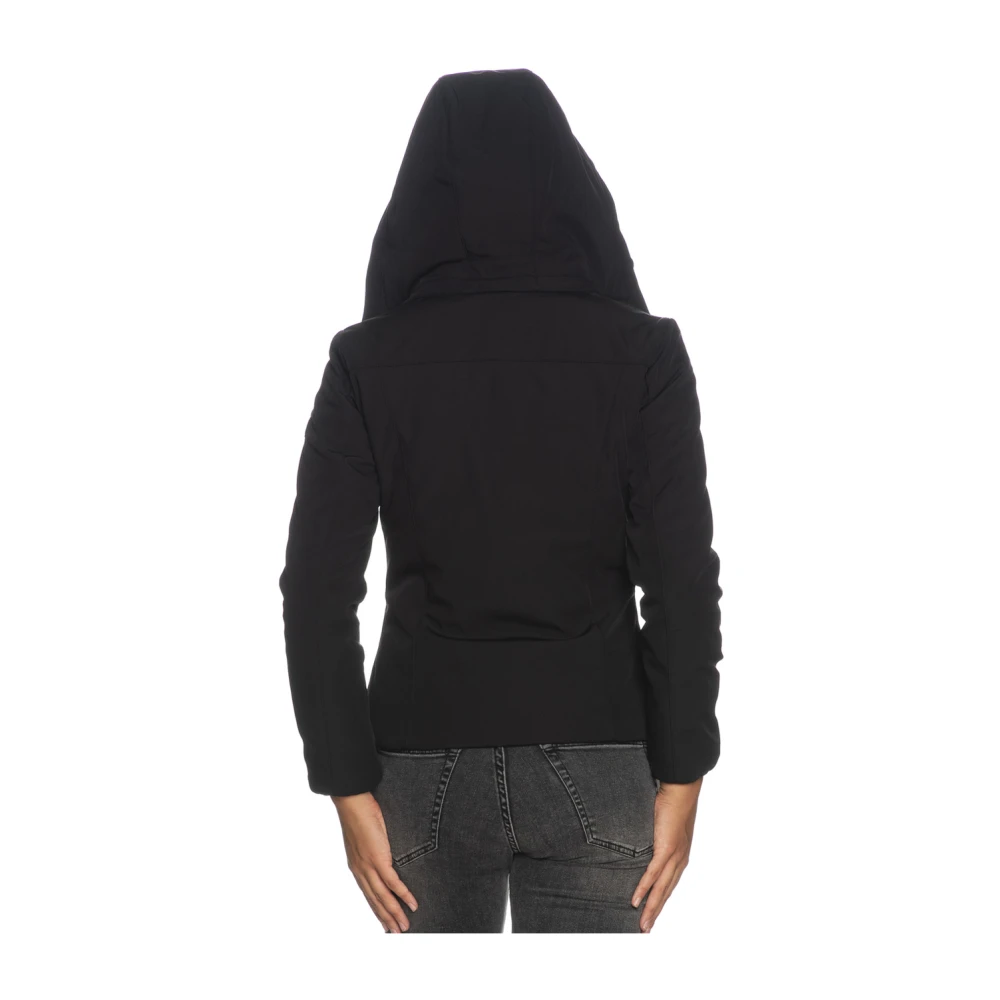 YES ZEE Zwarte Synthetische Jas voor Dames Black Dames