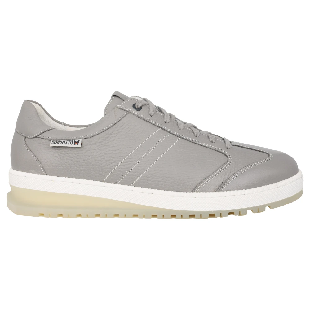 Mephisto Leren Sneaker Heren Schoenen Grijs