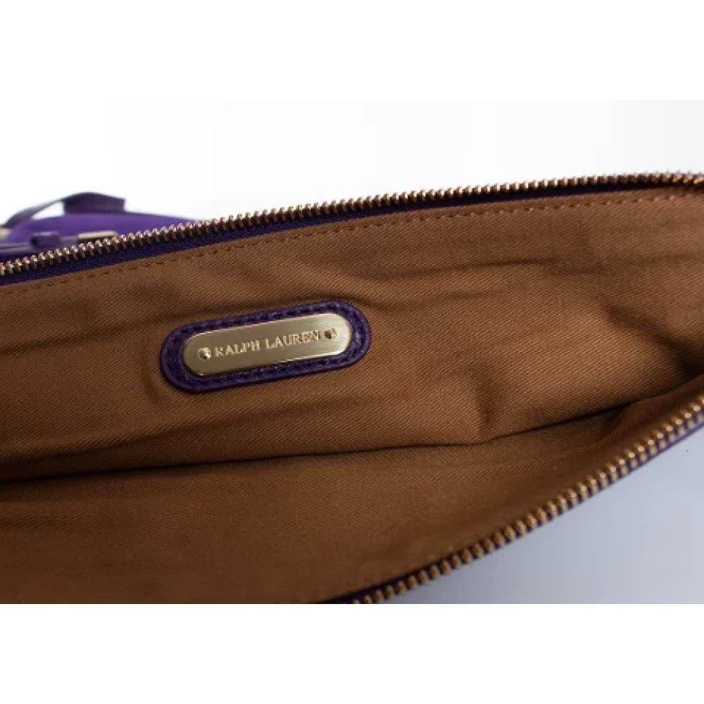 Ralph Lauren Suede shoulder-bags Purple Dames