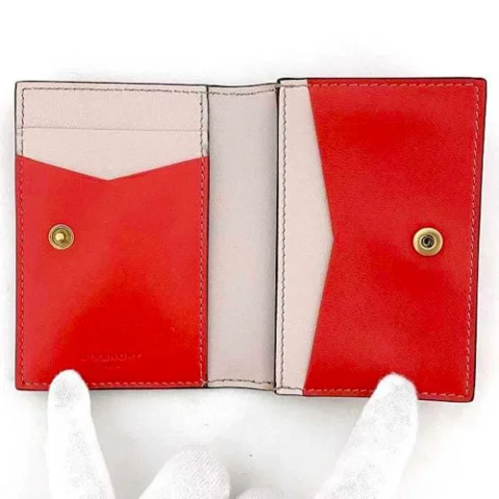 Givenchy Pre-owned Leather wallets Red Dames