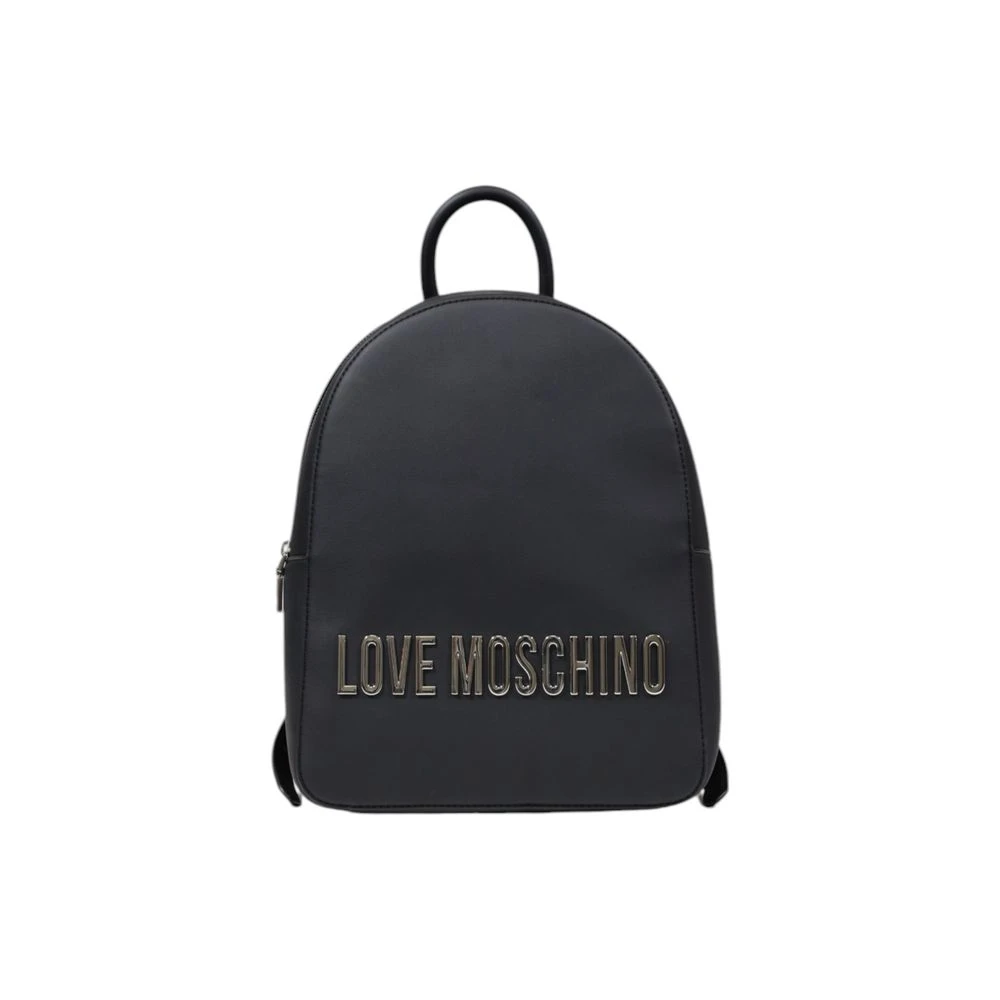 Love Moschino Grijze Polyethyleen Rugzak Lente Zomer Collectie Gray Dames
