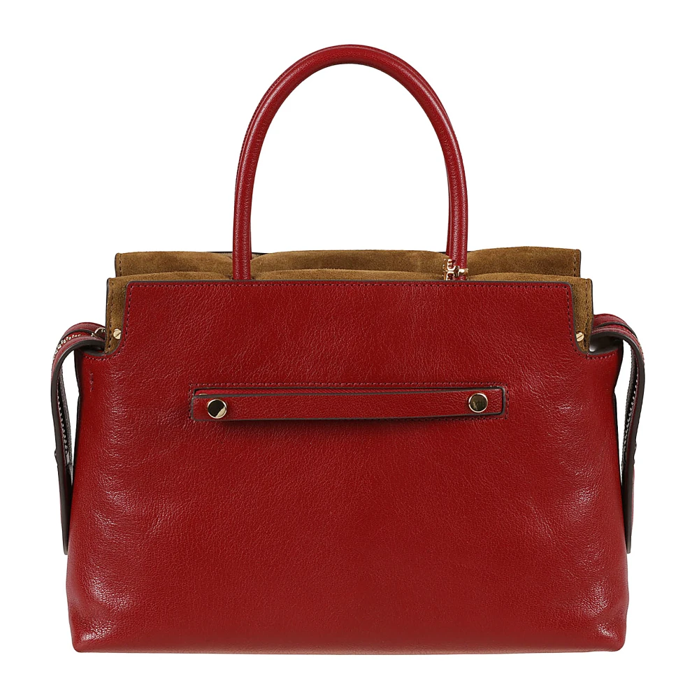 TORY BURCH Gestructureerde Satchel Tassen Red Dames