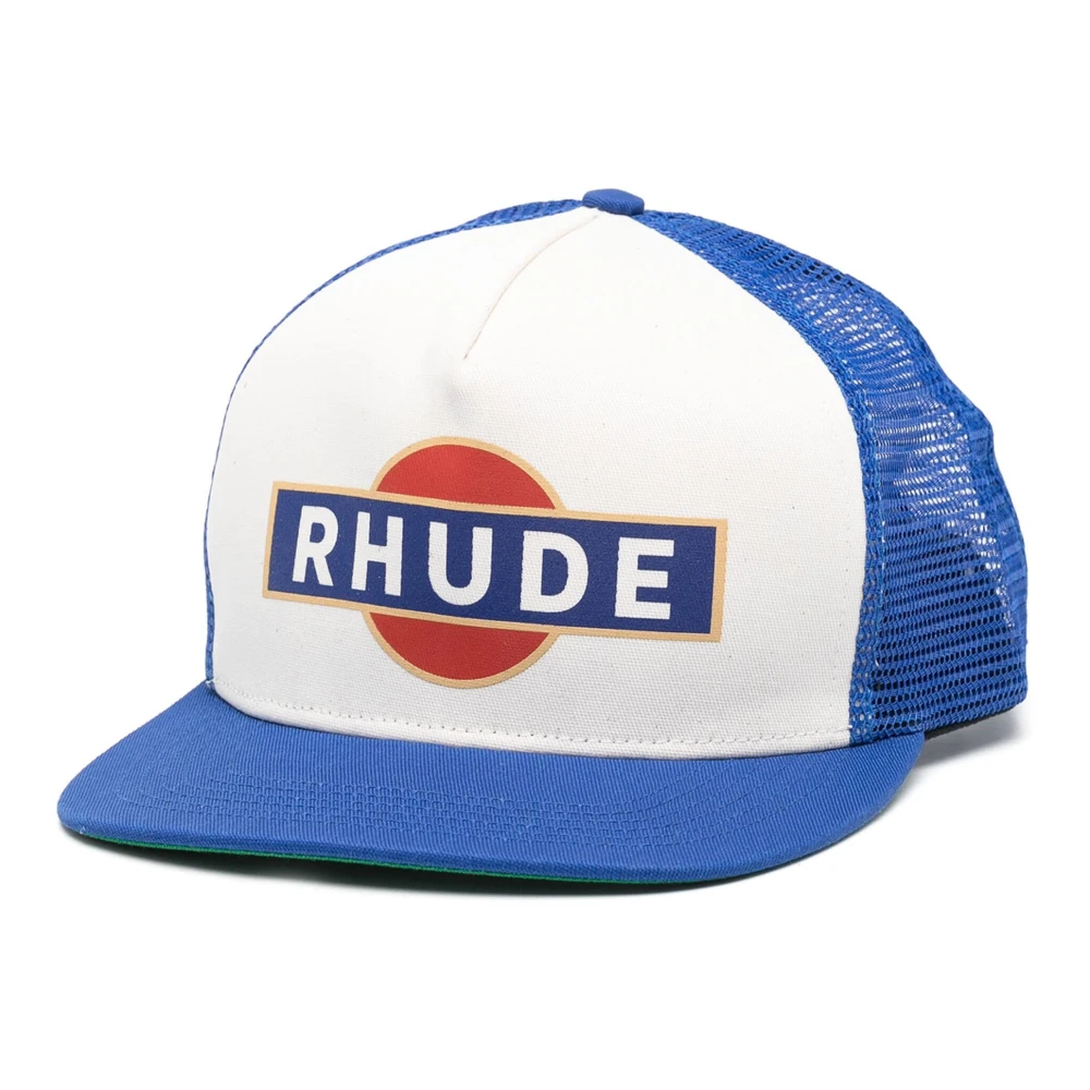 Rhude Baseball Trucker Hat Blue Heren