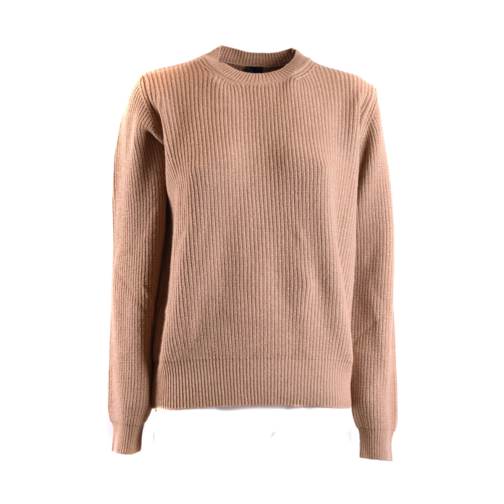 Pinko Women's Beige Round-Neck Knitwear, M, Round-Neck Knitwear