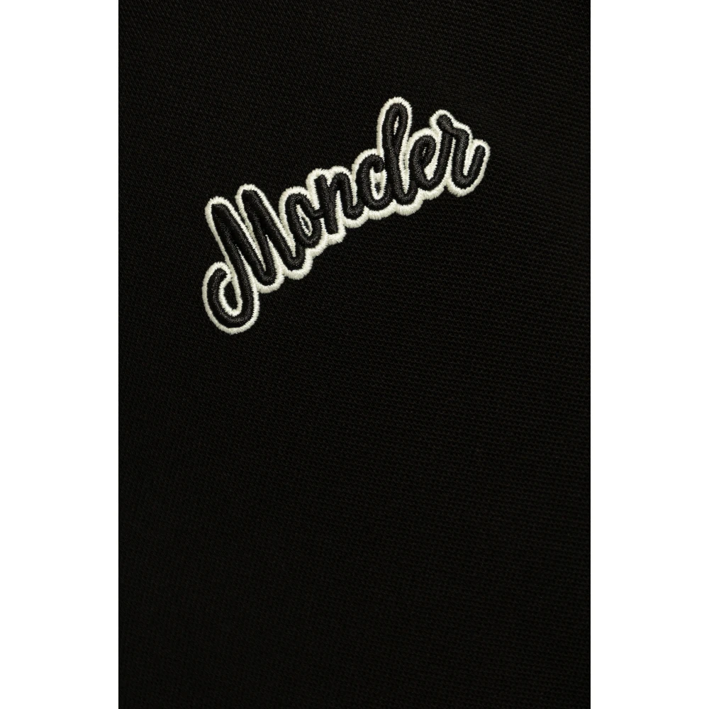 Moncler Polo met logo Black Heren