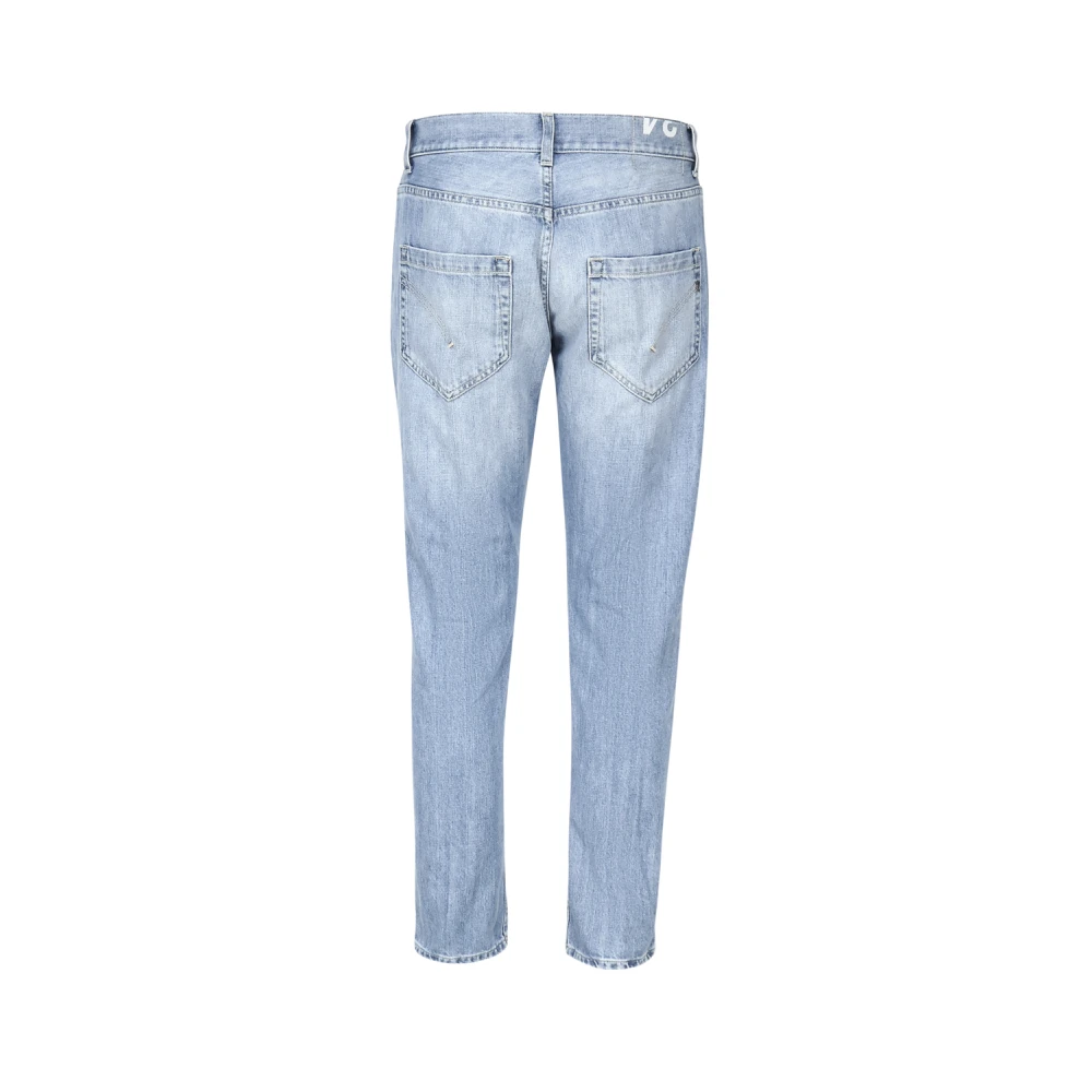 Dondup Blauwe Slim Fit Stretch Katoen Jeans Blue Heren