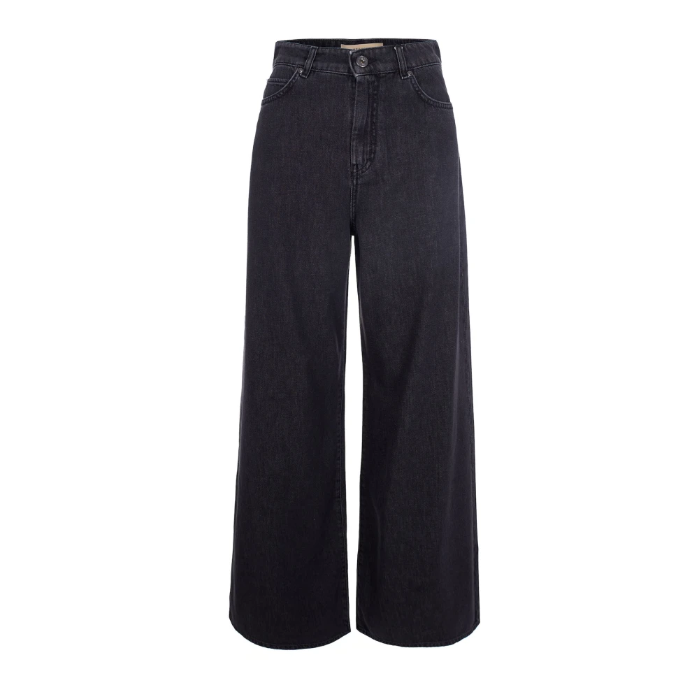 Max Mara Women's Black Vega Wide Jeans - Wide Jeans - 3XS - Jeans
