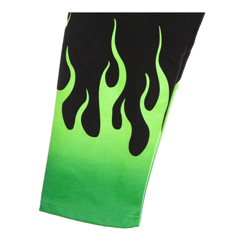 Vision OF Super Groene Shaded Flames Lichtgewicht Trainingsbroek Black Heren