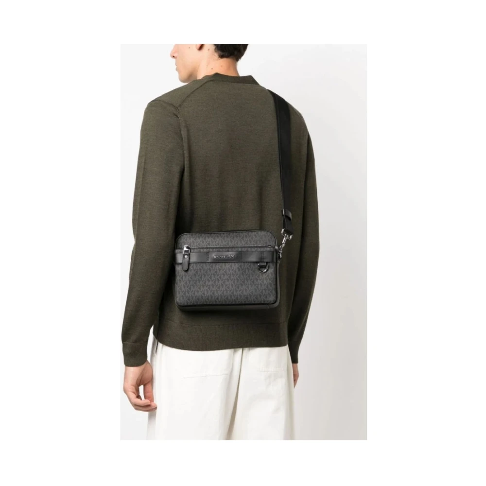 Michael Kors Zwarte Crossbody Tas voor Mannen Black Heren