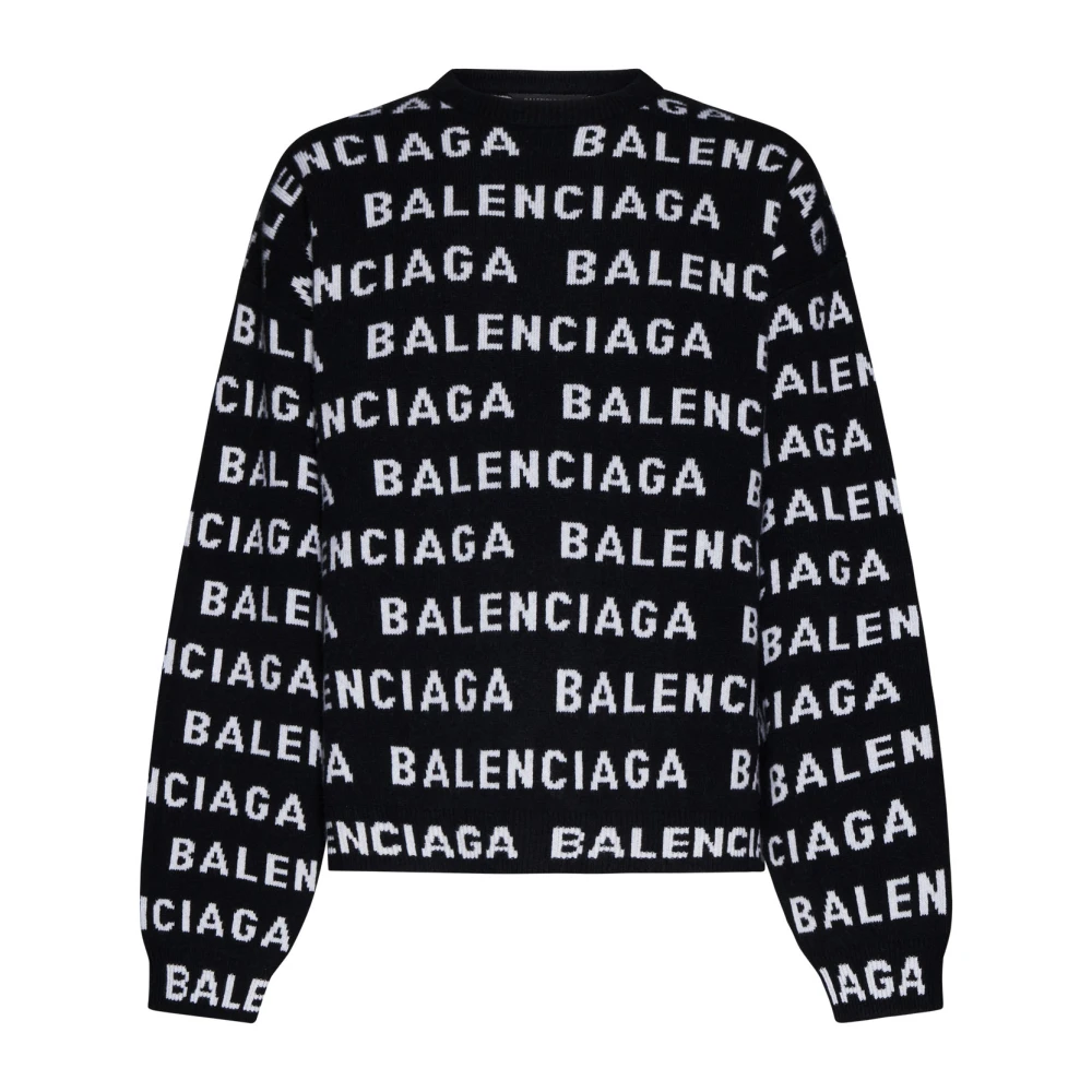 Balenciaga Zwarte Sweaters voor Mannen Black Heren