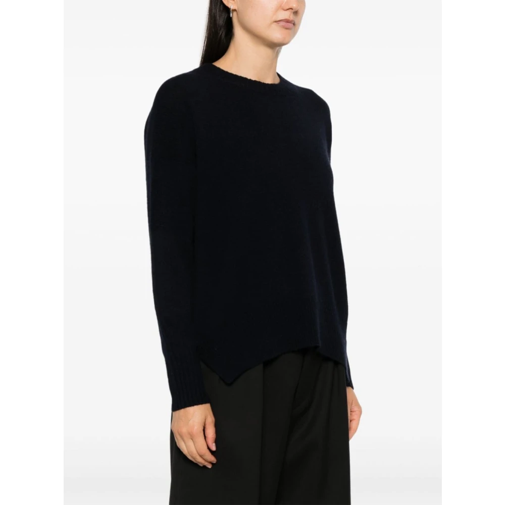 allude Midnight Blue Cashmere Sweater Blue Dames