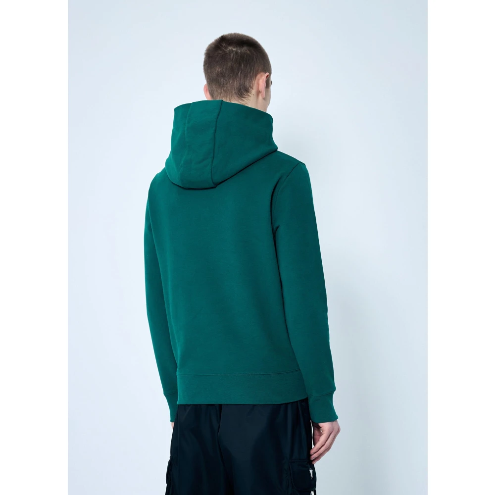 Moncler Katoenen Fleece Hoodie Green Heren