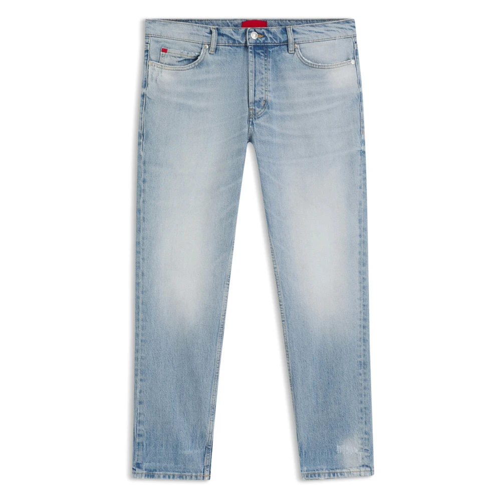 Hugo Men's Blue 634 Tapered Fit Jeans - Loose Fit Jeans - W32 L32 - Jeans