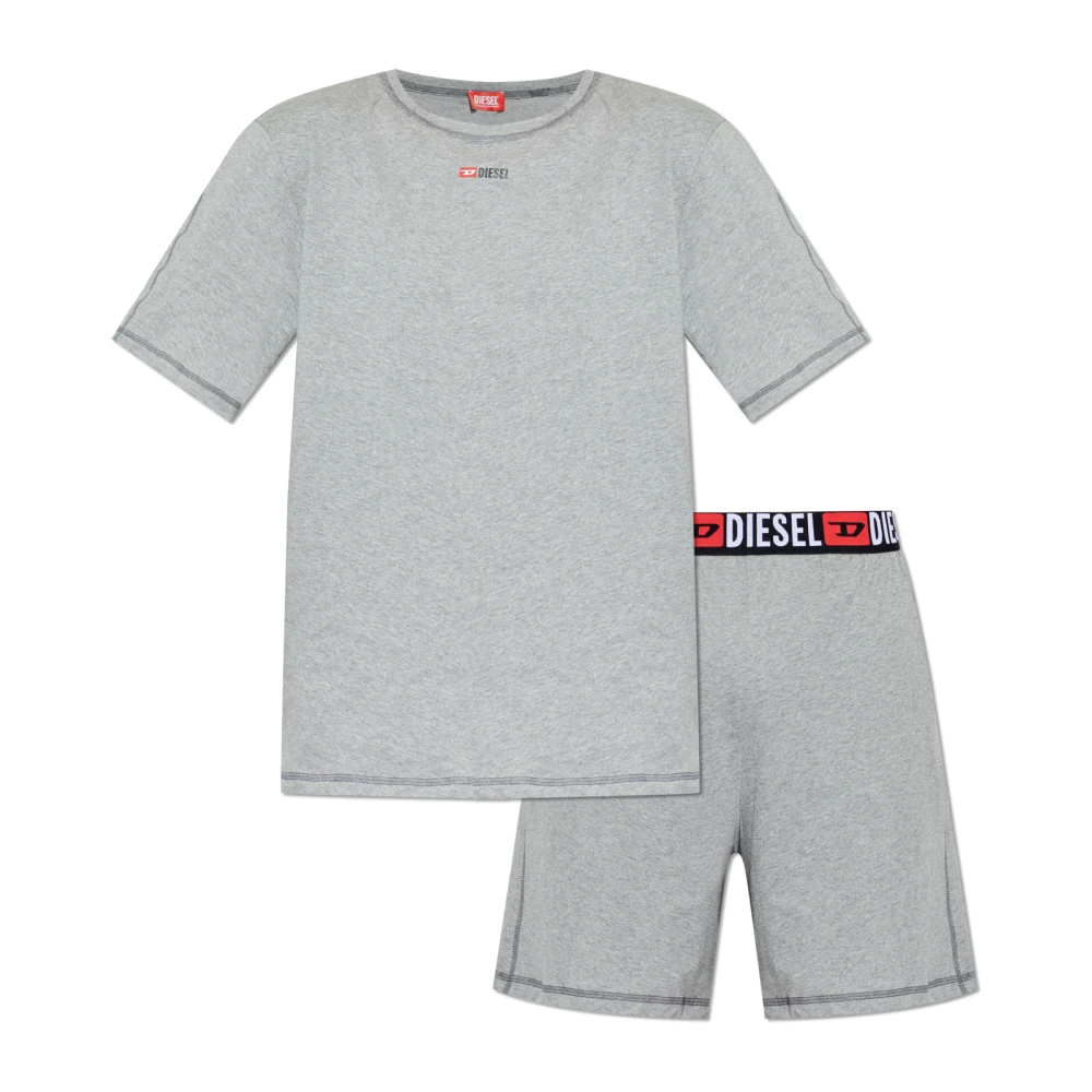 Diesel Uomo Grigio Nightwear & Lounge, 2XL, New,