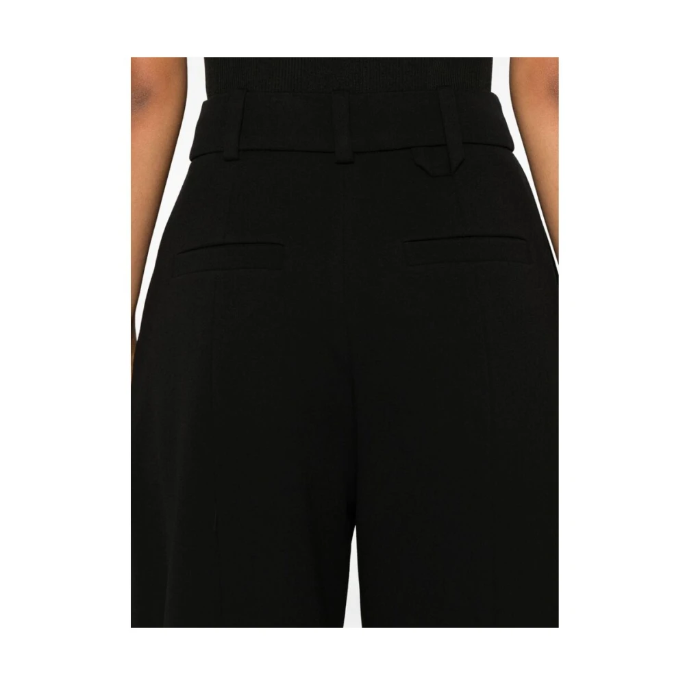 Jacquemus Zwarte Wijde Broek Black Dames
