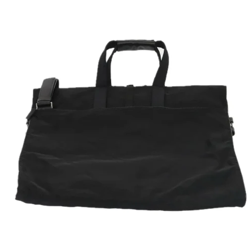Prada Vintage Pre-owned Leather travel-bags Black Dames