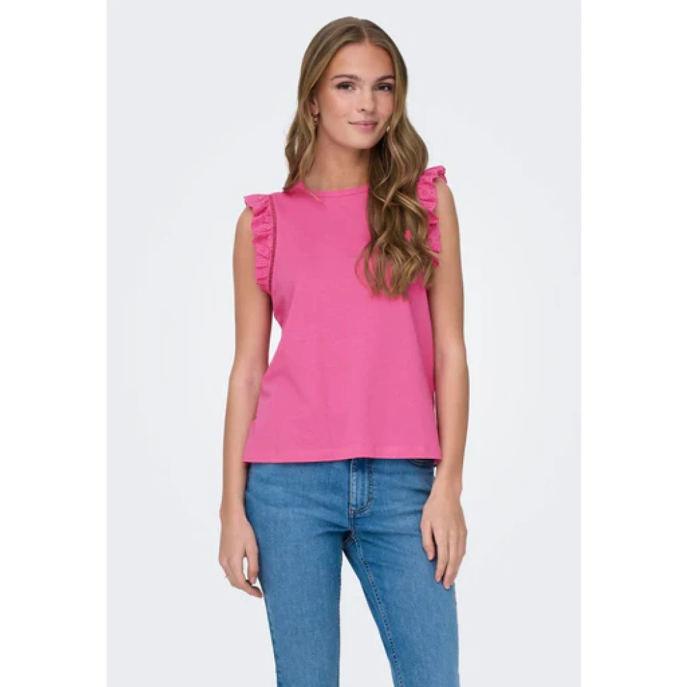 Only Mouwloze Top Pink Dames