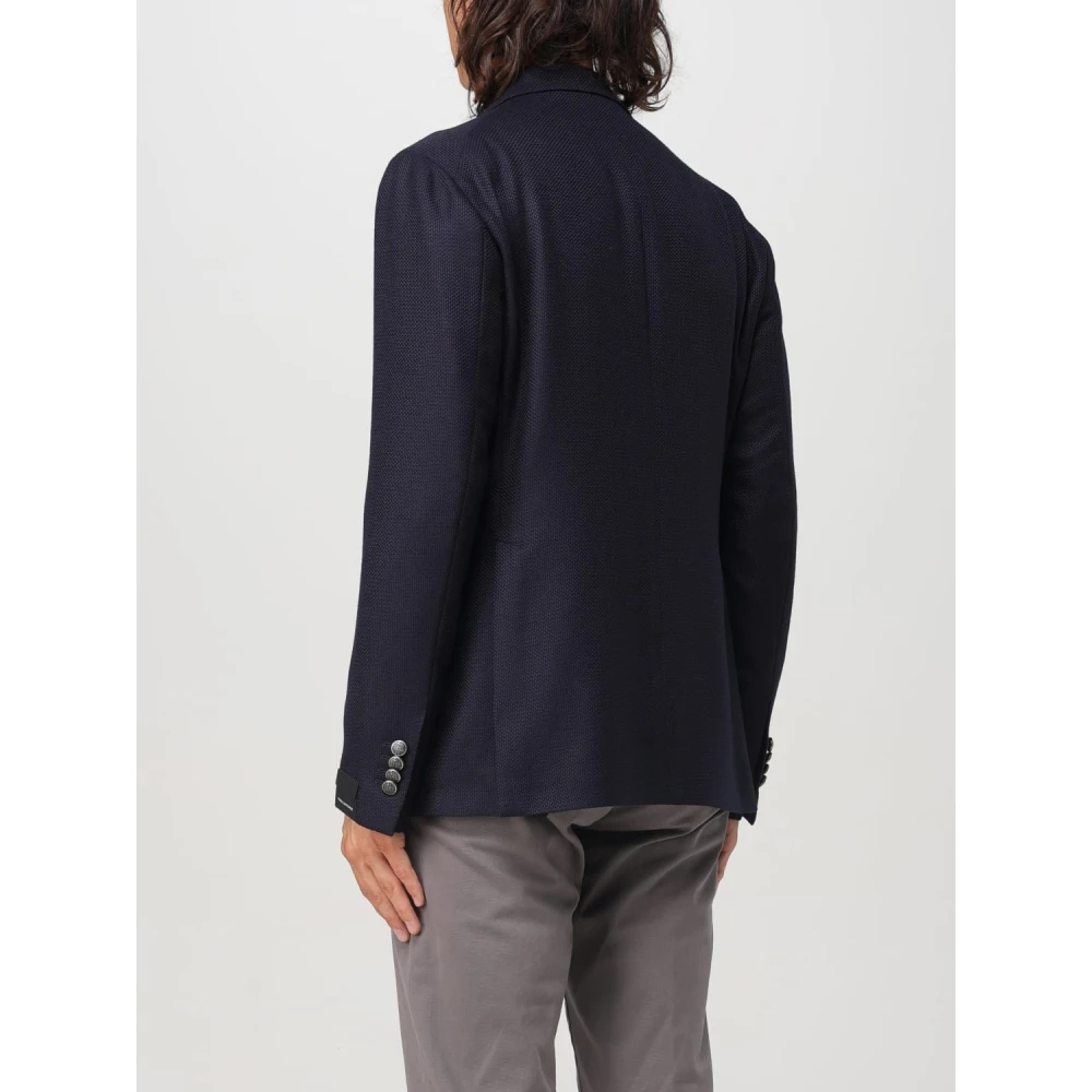 Tagliatore Dubbelbreasted jas Blue Heren