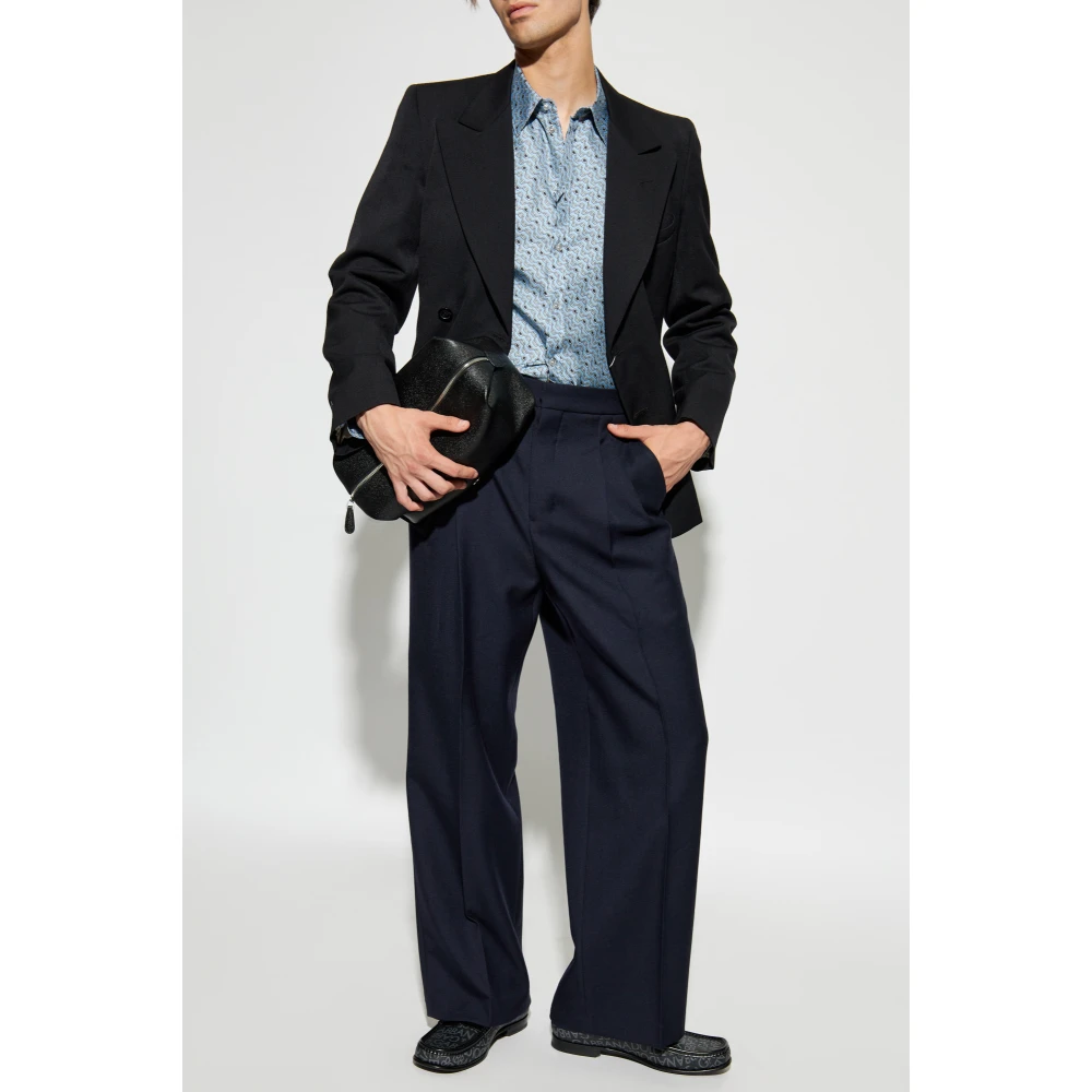 Dolce & Gabbana Zijden overhemd Blue Heren