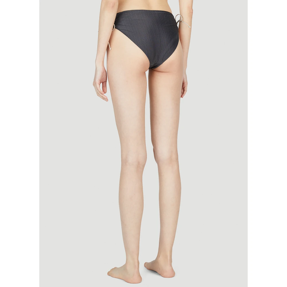 Ziah Gestreepte Zelfstrik Bikini Broekjes Gray Dames