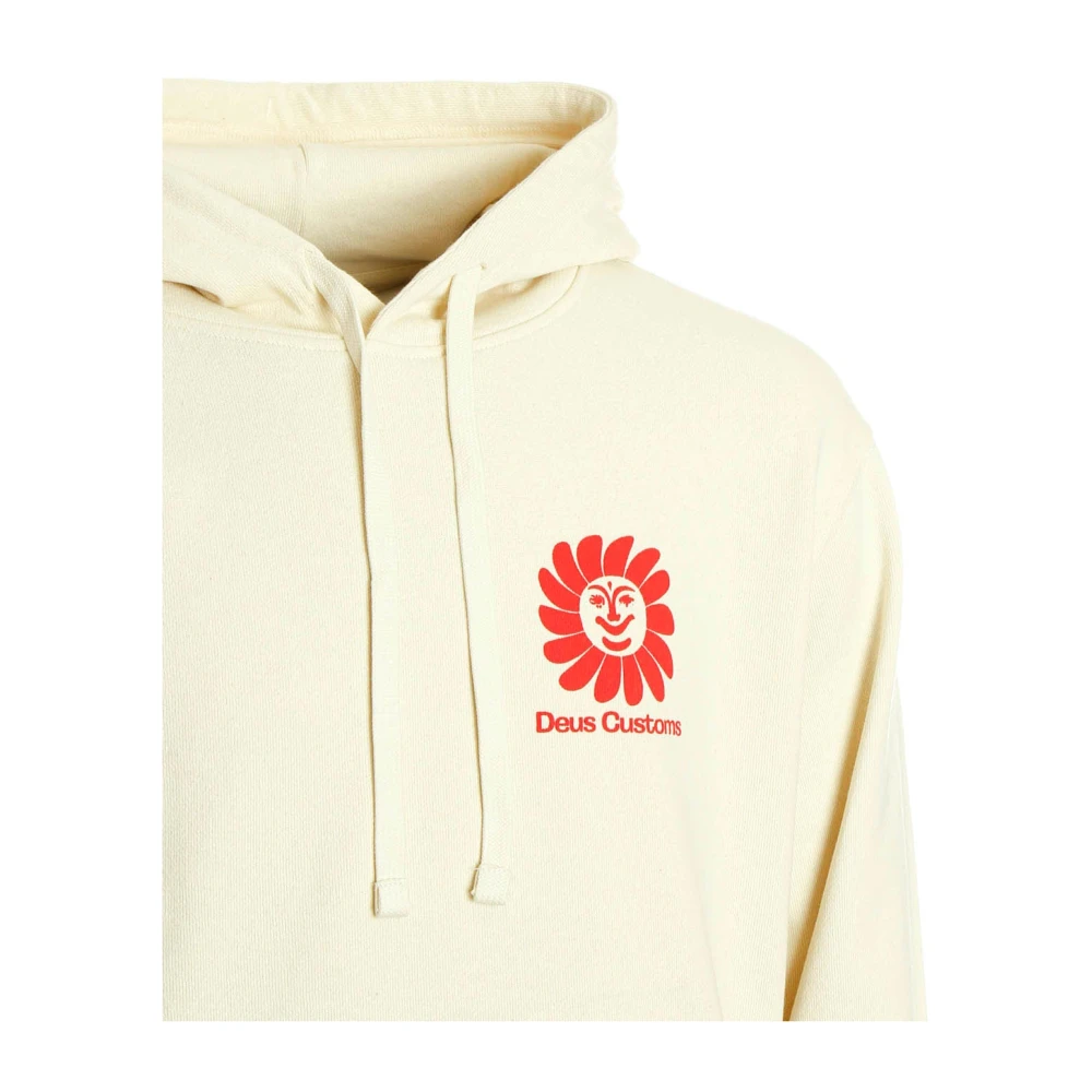 Deus Ex Machina Sunburst Hoodie Loose Fit Style White Heren