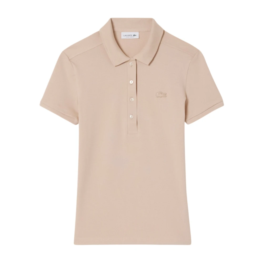 Lacoste Donna Beige Top, 4XL, New,