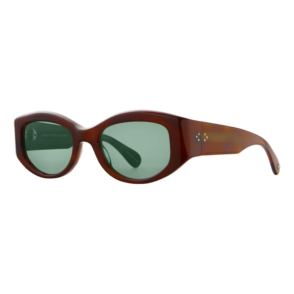 Garrett Leight Retro Biggie Sun Sunglasses Brown/Veridian Brown, Unisex