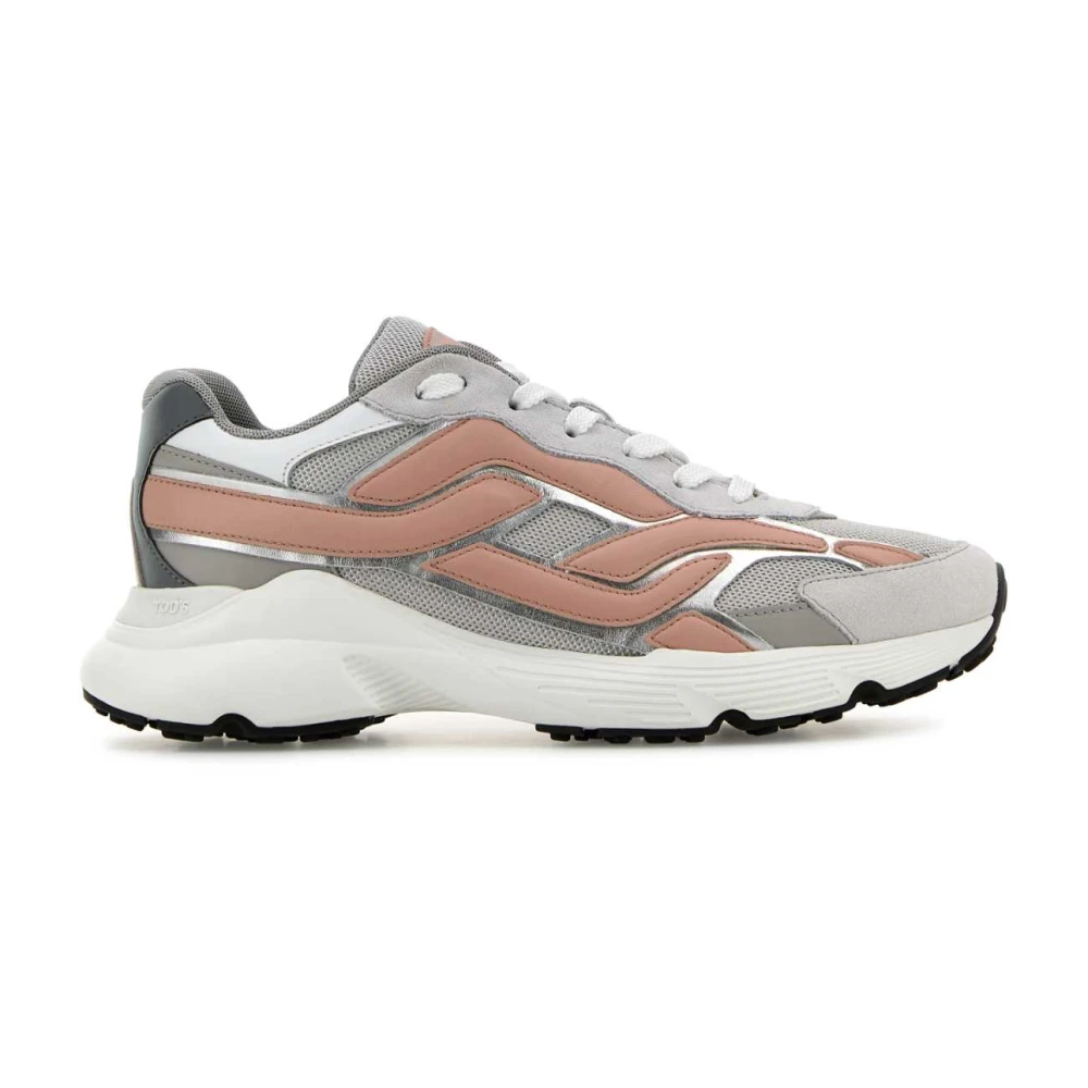 Tod’s Kleurrijke Leren Mesh Sneakers Dames Schoenen Veelkleurig Multicolor
