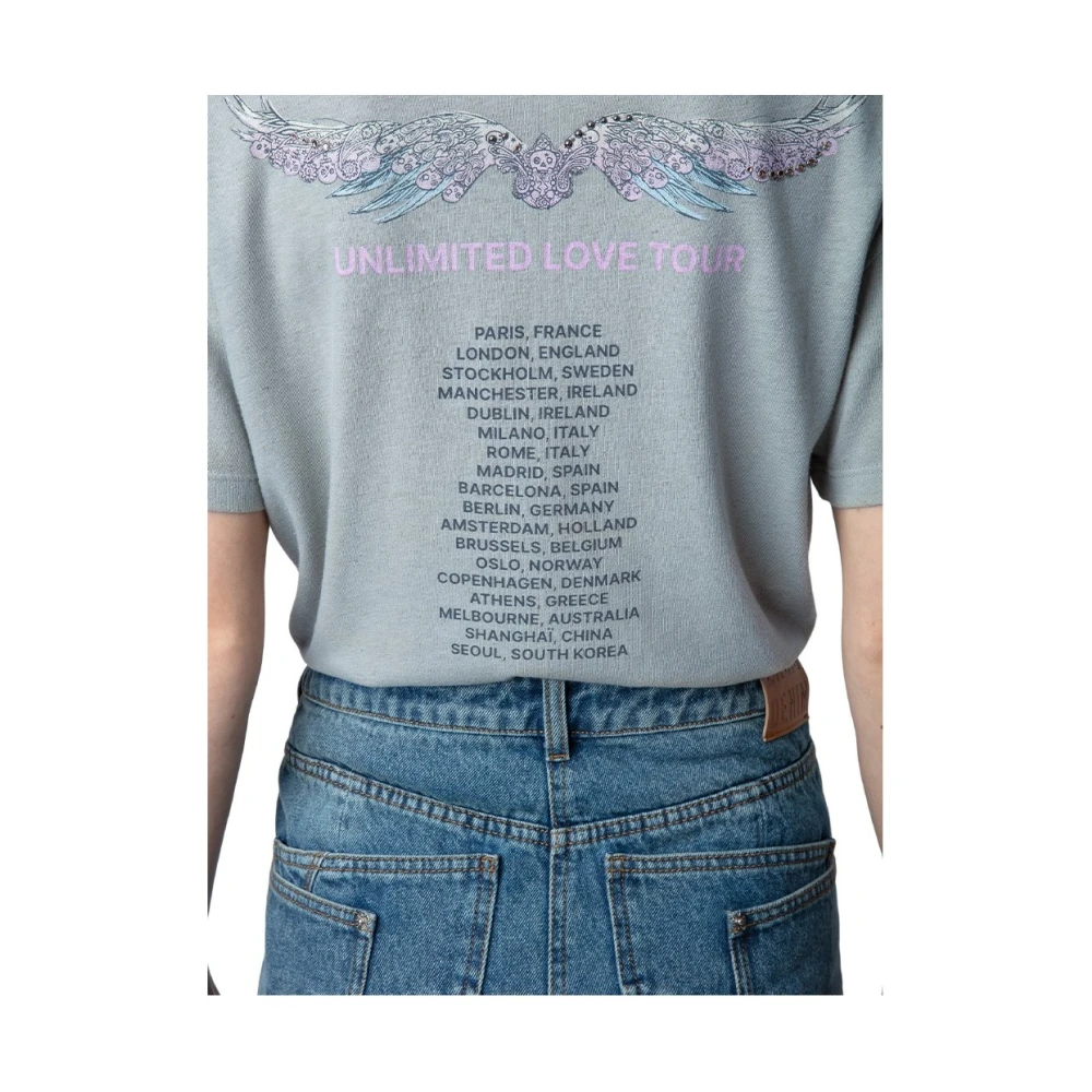 Zadig & Voltaire Stijlvol T-shirt voor mannen Blue Dames