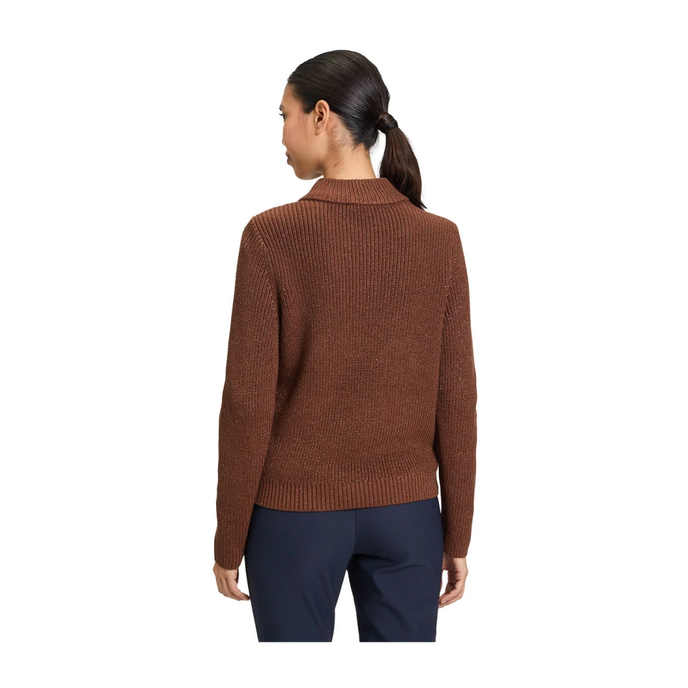 Betty Barclay Kortmouw Gebreid Vest Brown Dames